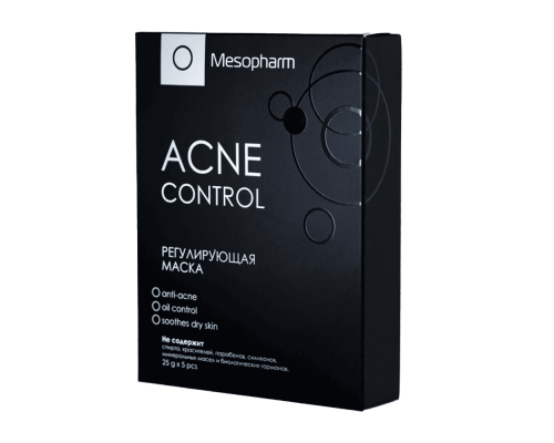 Маска тканевая ACNE CONTROL Mesopharm Professional: набор 5 масок.