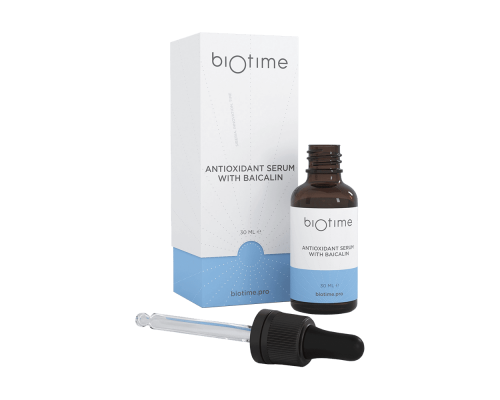 Антиоксидантная сыворотка с байкалином Biotime: эффективное средство для вашей кожи.