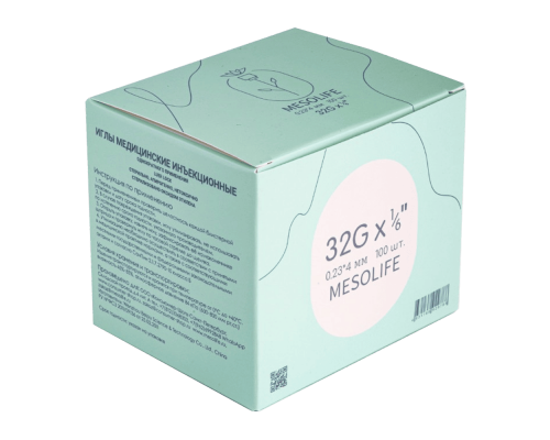 Игла инъекционная MESOLIFE 32g*4mm (Китай)