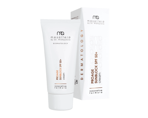 Proage Sunblock SPF 50+ от MESALTERA by Dr. Mikhaylova: омолаживающий солнцезащитный крем 50 мл