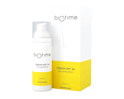 Biotime Cream SPF 30: эффективная защита от солнца в удобном флаконе.