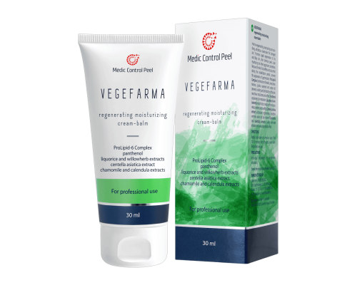 Vegefarma: восстанавливающий увлажняющий крем-бальзам от Medic Control Peel.